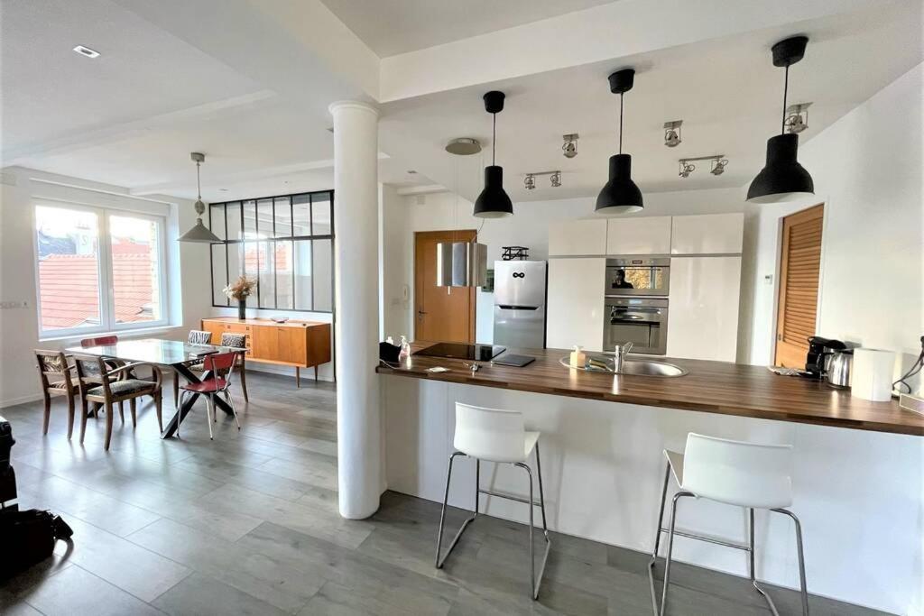 兰斯Superbe Loft 100M2 Proche Cathedrale Avec Parking公寓 外观 照片