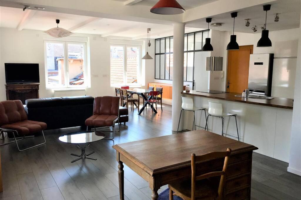 兰斯Superbe Loft 100M2 Proche Cathedrale Avec Parking公寓 外观 照片